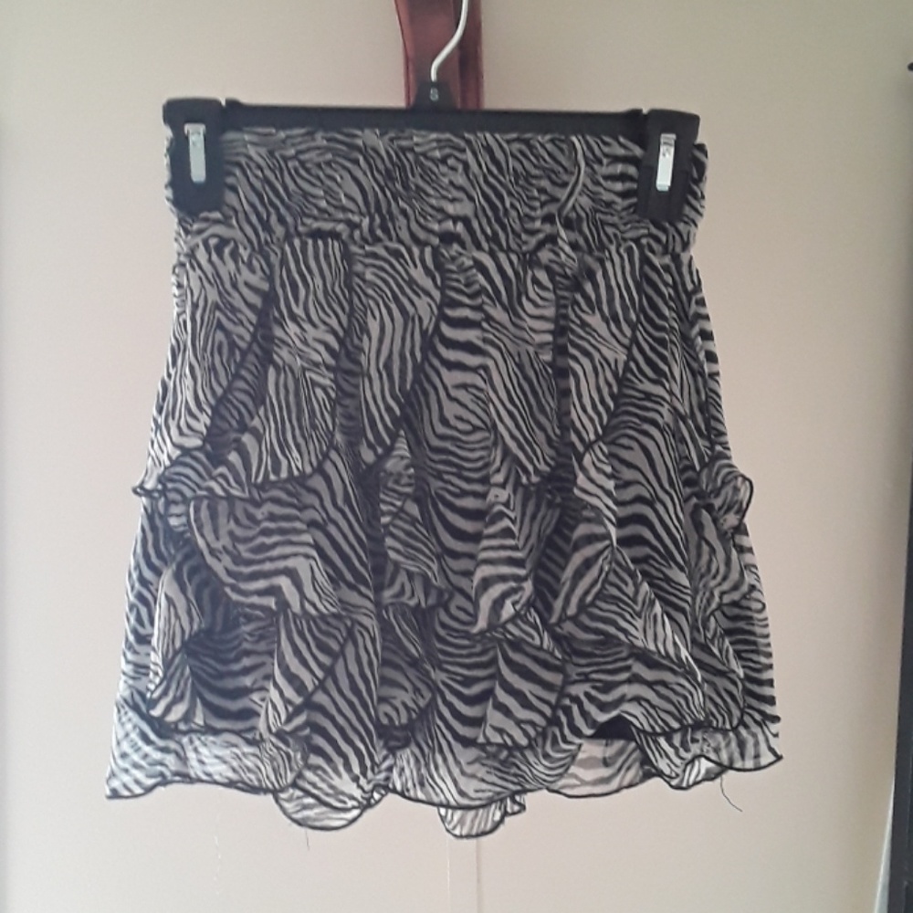 Miley Cyrus Striped Skirt